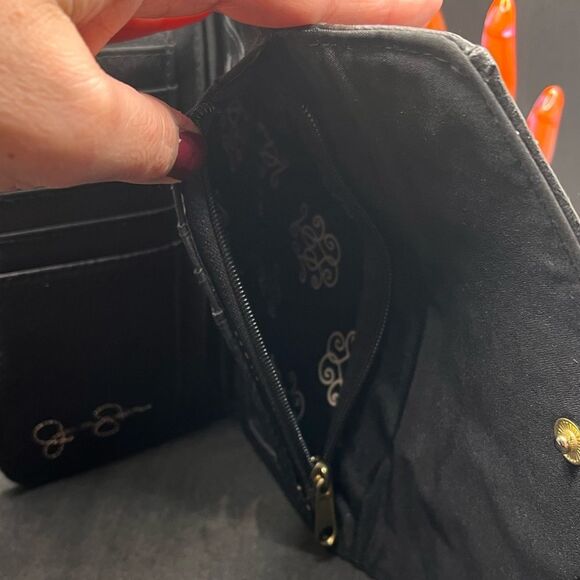 Jessica Simpson Black Leather Wallet - Picture 5 of 7